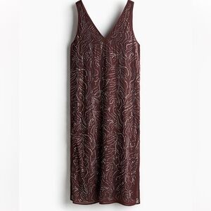 H&M Embellished Midi Dress